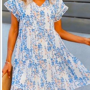 Comfy cute flower dress - Large
